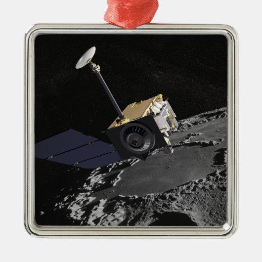 Kunstenconcept van de Lunar Reconnaissance Orbi Metalen Ornament (Voorkant)
