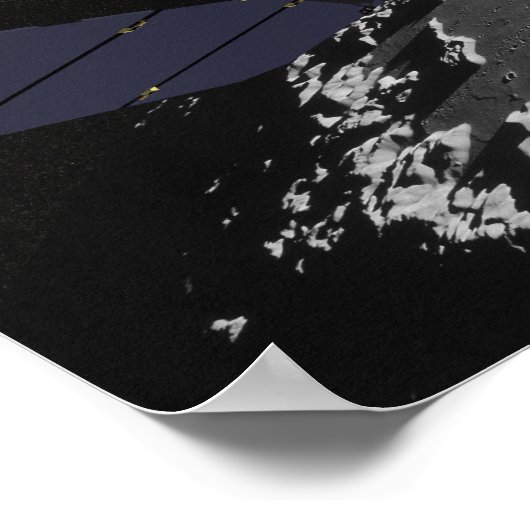 Kunstenconcept van de Lunar Reconnaissance Orbi Poster (Hoek)