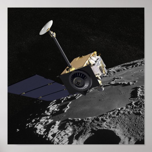Kunstenconcept van de Lunar Reconnaissance Orbi Poster (Voorkant)