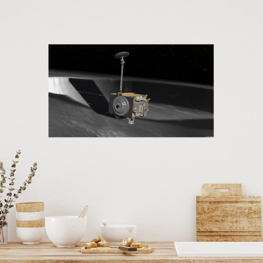 Kunstenconcept van de Lunar Reconnaissance Orbi Poster (Keuken)