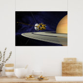 Kunstender's Conception of Cassini Saturn Orbit In Poster (Keuken)