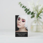 Kunstenfoto Makeup Visitekaartje (Staand voorkant)
