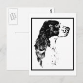  kunstEngels Springer Spaniel Briefkaart (Voorkant / Achterkant)