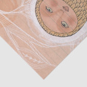 Kunstenkunst met  inkt-vogelillustratie tissuepapier (Detail)