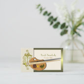 Kunstenpalet grafische kaart visitekaartje (Staand voorkant)