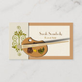 Kunstenpalet grafische kaart visitekaartje (Voorkant)