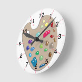 Kunstenpalet Schilderen Studio CricketDiane Ronde Klok (Hoek)