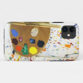 Kunstenschilders schilderplaat en palet verf Case-Mate iPhone case (Achterkant (horizontaal))