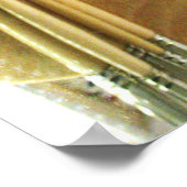 Kunstenschilders schilderplaat en palet verf poster (Hoek)