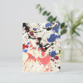 Kunstenschilderscène Briefkaart (Staand voorkant)