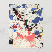 Kunstenschilderscène Briefkaart (Voorkant / Achterkant)