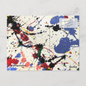 Kunstenschilderscène Briefkaart (Achterkant)