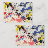 Kunstenschilderscène Visitekaartje (Voorkant / Achterkant)