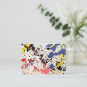 Kunstenschilderscène Visitekaartje (Staand voorkant)