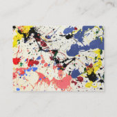 Kunstenschilderscène Visitekaartje (Achterkant)