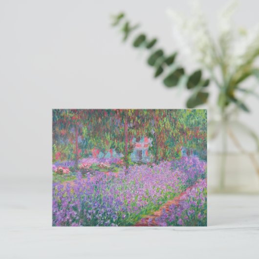 Kunstentuin in Giverny door Claude Monet Briefkaart (Staand voorkant)