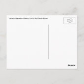 Kunstentuin in Giverny door Claude Monet Briefkaart (Achterkant)