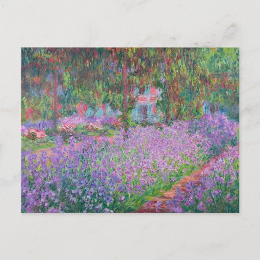 Kunstentuin in Giverny door Claude Monet Briefkaart (Voorkant)
