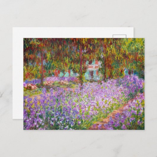 Kunstentuin in Giverny door Claude Monet Feestdagenkaart (Voorkant / Achterkant)