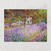 Kunstentuin in Giverny door Claude Monet Feestdagenkaart (Voorkant)