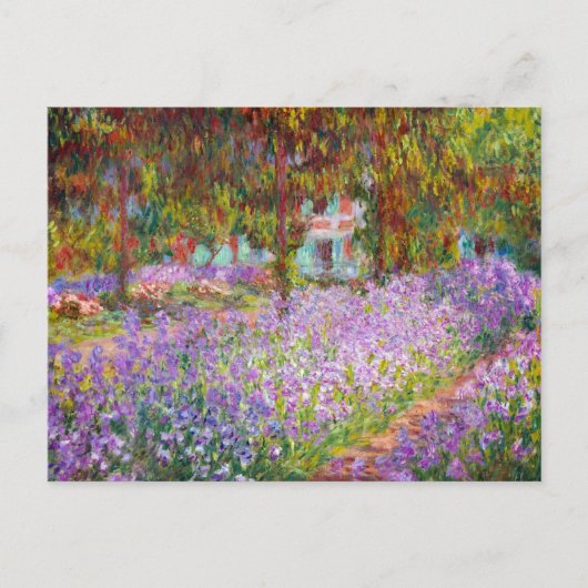 Kunstentuin in Giverny door Claude Monet Feestdagenkaart (Voorkant)