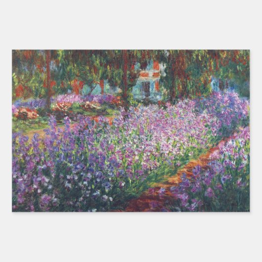 Kunstentuin in Giverny door Claude Monet Inpakpapier Vel (Voorkant)