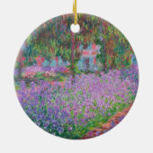 Kunstentuin in Giverny door Claude Monet Keramisch Ornament (Achterkant)