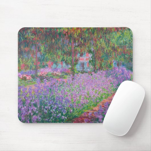 Kunstentuin in Giverny door Claude Monet Muismat (Met muis)