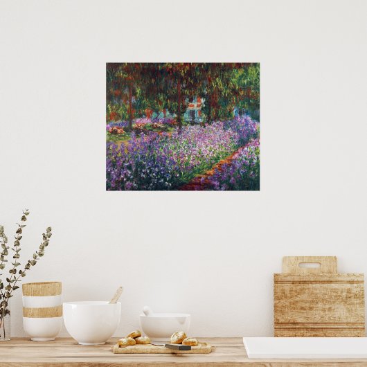 Kunstentuin in Giverny door Claude Monet Poster (Keuken)