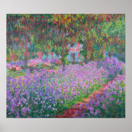 Kunstentuin in Giverny door Claude Monet Poster