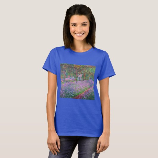 Kunstentuin in Giverny door Claude Monet T-shirt (Voorkant volledig)