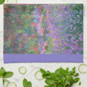 Kunstentuin in Giverny door Claude Monet Theedoek (Gevouwen)