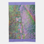 Kunstentuin in Giverny door Claude Monet Theedoek (Verticaal)