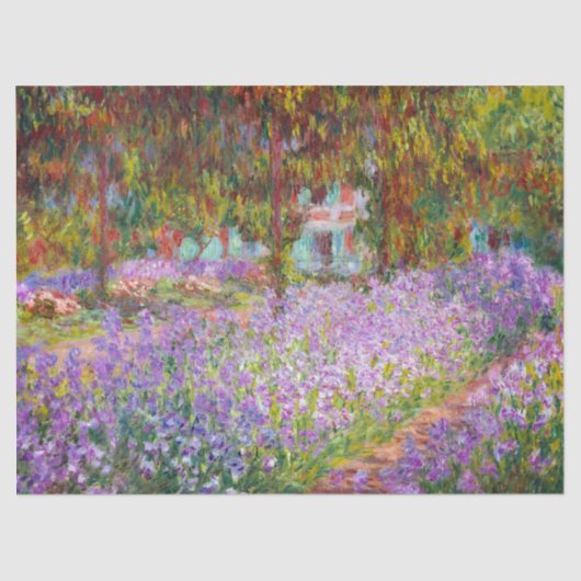 Kunstentuin in Giverny door Claude Monet Tissuepapier (Voorkant)