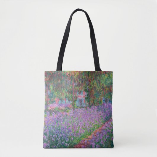 Kunstentuin in Giverny door Claude Monet Tote Bag (Voorkant)