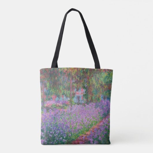 Kunstentuin in Giverny door Claude Monet Tote Bag (Achterkant)