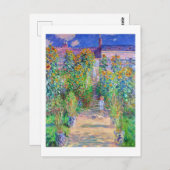 Kunstentuin, monet briefkaart (Voorkant / Achterkant)