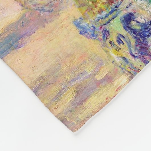 Kunstentuin, monet fleece deken (Hoek)