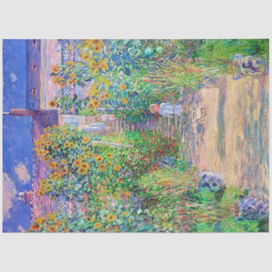 Kunstentuin, monet tissuepapier (Voorkant)