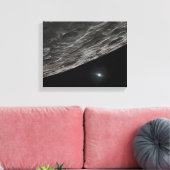 Kunstenvormig concept van een Kuipergordelobject Canvas Afdruk (Insitu (Woonkamer))