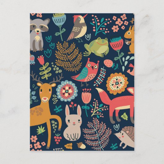 Kunstenvrienden met een groots en groots briefkaart (Voorkant)