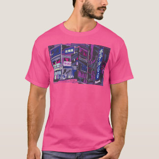 Kunstesthetische stijl vaporwave cyberpunks t-shirt