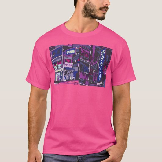 Kunstesthetische stijl vaporwave cyberpunks t-shirt (Voorkant)