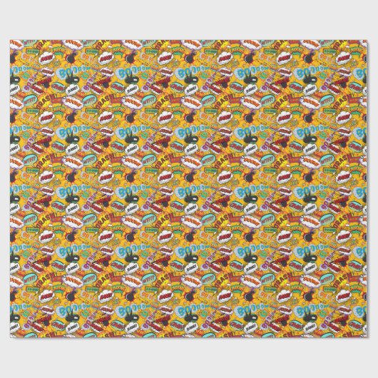 Kunstexplosies in de Comic Book Pop Cadeaupapier (Vlak)