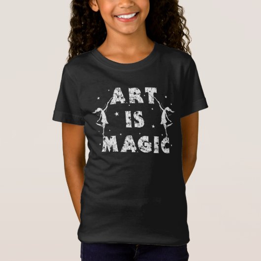 Kunstfeeën: Kunst is Magische Kinder T-shirt (Voorkant)