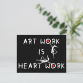 Kunstfeeën: Kunstwerk is hartwerk Briefkaart (Staand voorkant)