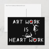 Kunstfeeën: Kunstwerk is hartwerk Briefkaart (Voorkant / Achterkant)