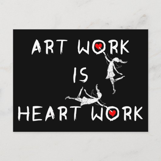 Kunstfeeën: Kunstwerk is hartwerk Briefkaart (Voorkant)