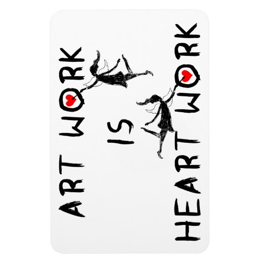 Kunstfeeën: Kunstwerk is hartwerk Magneet (Verticaal)