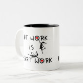 Kunstfeeën: Kunstwerk is kunstwerk Tweekleurige Koffiemok (Voorkant links)